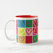 ハートマグ ツートーンマグカップ (左)