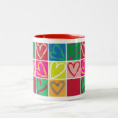 ハートマグ ツートーンマグカップ (中央)