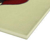 ハートマジック イエロー ガラス カッティングボード 38.1x27.9cm (角)