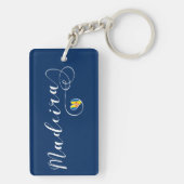 ハートマデイラ州旗,ポルトガル,マデイラ州大好き キーホルダー (裏面)