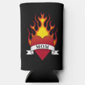 ハートママタトゥー スリム缶クーラー (正面)