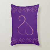 ハートママ枕 アクセントクッション (正面(垂直))