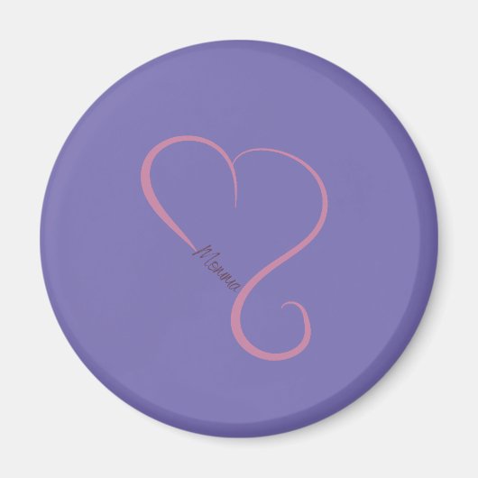 ハートママ磁石 マグネット (正面)