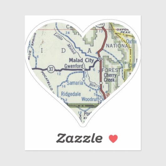 ハートマラドシティアイダホ シール (シート)