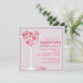 ハートマルティーニヴァレンタインズデイパーティの招待状 招待状 (スタンド正面)