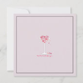 ハートマルティーニヴァレンタインズデイパーティの招待状 招待状 (裏面)