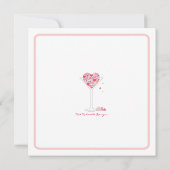 ハートマルティーニヴァレンタインズデイパーティの招待状 招待状 (裏面)