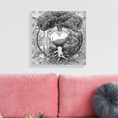 ハートマンダラオブライフ キャンバスプリント (インサイチュ (リビング))