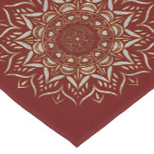 ハートマンダラフェイクグリッターテクスチャ ショートテーブルランナー (コーナー)