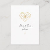 ハートマンダラヨガマッサージウェルネスビジネスカード 名刺 (正面)