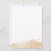 ハートマークの世界地図 ゴールド招待状 招待状 (裏面)