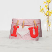 ハートマークの愛のバレンタイン ヴィンテージカード カード (黄色い花)