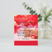 ハートマークの愛の表現 シーズンカード (スタンド正面)