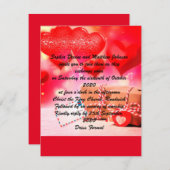 ハートマークの愛の表現 シーズンカード (正面/裏面)