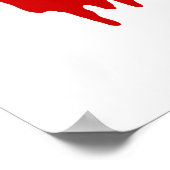 ハートマーク ラブ ブラッド ポスター (角)