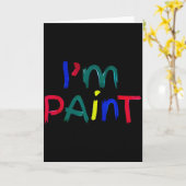 ハートマーク ラブ 指絵の具が好き わたし 絵を描く かわいい カップル カード (黄色い花)