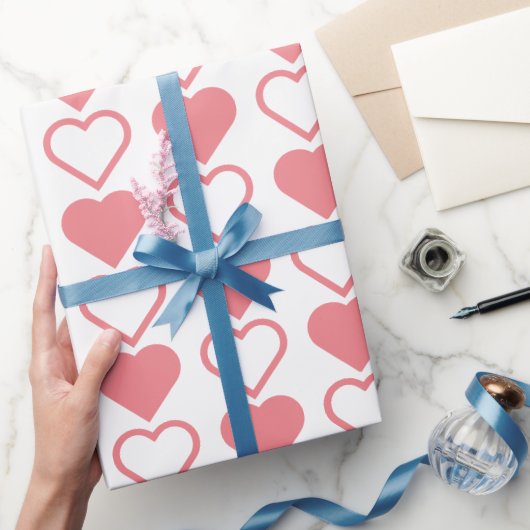 ハートミックス ラッピングペーパー (ギフト)