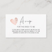 ハートミニマルレシピ エンクロージャーカード (正面)