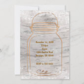 ハートメイソンジャー&ライト樺の木スウィート16招待状 招待状 (裏面)