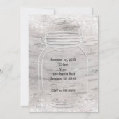 ハートメイソンジャー&ライト樺の木スウィート16招待状 招待状 (裏面)