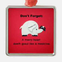 ハートメリーは薬のように善い メタルオーナメント