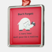 ハートメリーは薬のように善い メタルオーナメント (左)