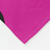 ハートメルト – ピンク、紫、青、黒 フリースブランケット (角)