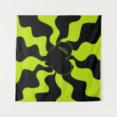 ハートメルト – ライムグリーン タペストリー (正面(横))