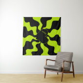 ハートメルト – ライムグリーン タペストリー (インサイチュ(横))