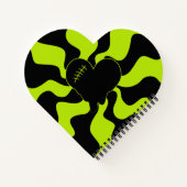 ハートメルト – ライムグリーン ノートブック (裏面)