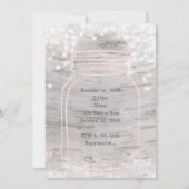 ハートメーソンジャー&ライト樺の木ブライダルシャワー 招待状 (裏面)