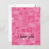 ハートモザイク ポストカード (正面/裏面)