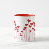 ハートモダンアートデザイン マグカップ (中央)