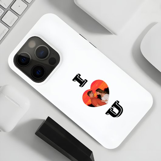 ハートモダンシェイプ写真I Love U Case-Mate iPhoneケース