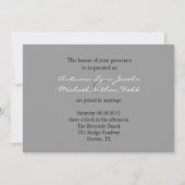 ハートモダンズラスベガス結婚ズ 招待状 (裏面)