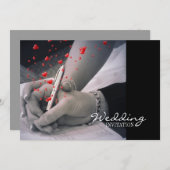 ハートモダンズラスベガス結婚ズ 招待状 (正面/裏面)