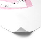 ハートモダンデコールValentines Gift Poster Art ポスター (角)