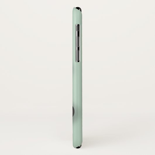 ハートモダンフォトファミリーミントあなたの名前ケースメイト Case-Mate iPhoneケース (裏面/左)