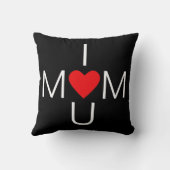 ハートモダンママ愛オン黒 クッション (裏面)