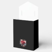 ハートモダン型バラの結婚ありがとう フェイバーボックス (オープン)