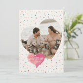 ハートモダン型フォトハッピーバレンタインデーホ シーズンカード (スタンド正面)