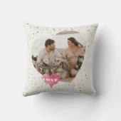 ハートモダン型フォトバレンタインデー クッション (裏面)