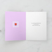 ハートモダン愛ママへのバレンタインカード カード (内部)