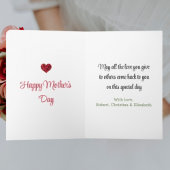 ハートモダン最高のフローラ母の日 カード