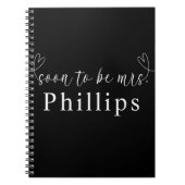 ハートモダン白黒がミセス・結婚ズ ノートブック (正面)