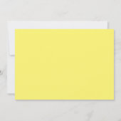 ハートモダン結婚式の招待、黄色 招待状 (裏面)