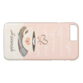 ハートモノグラムのコーヒーカップ Case-Mate iPhoneケース (裏面(横))
