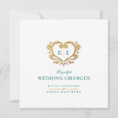 ハートモノグラムライブストリーミングウェディングラブアダプティング 案内状 (裏面)