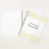 ハートモノグラム名の月と週 プランナー手帳 (ディスプレー)