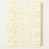 ハートモノグラム名の月と週 プランナー手帳 (裏面)